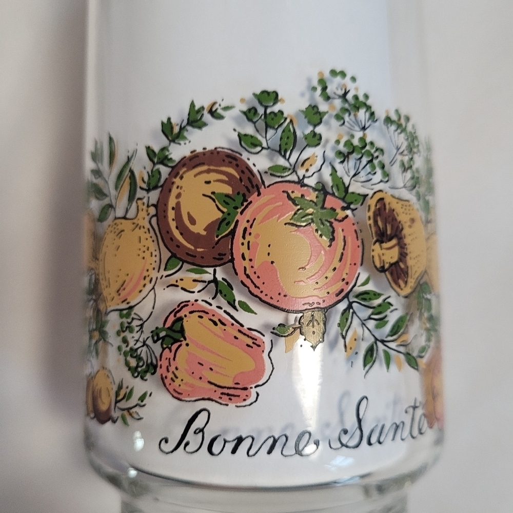 Vintage Libbey Bonne Sante Spice of Life 12oz Glasses Set of 5 - Picture 3 of 9